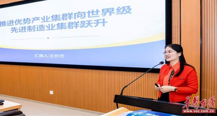 湖南工業大學商學院院長王歡芳：推進優勢產業集群向世界級先進制造業集群躍升